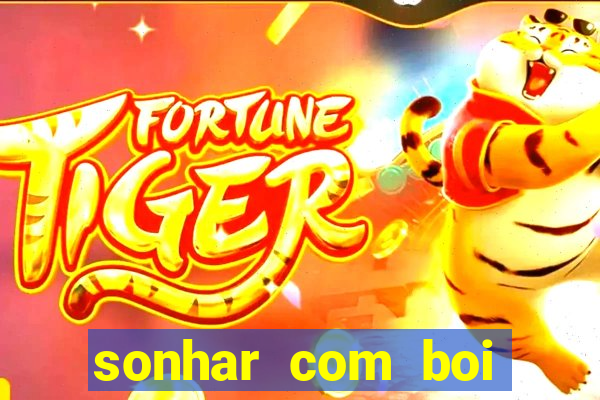 sonhar com boi jogo do bicho